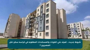 شروط جديدة.. تعرف على الفئات والمستندات المطلوبة في كراسة سكن لكل المصريين 7